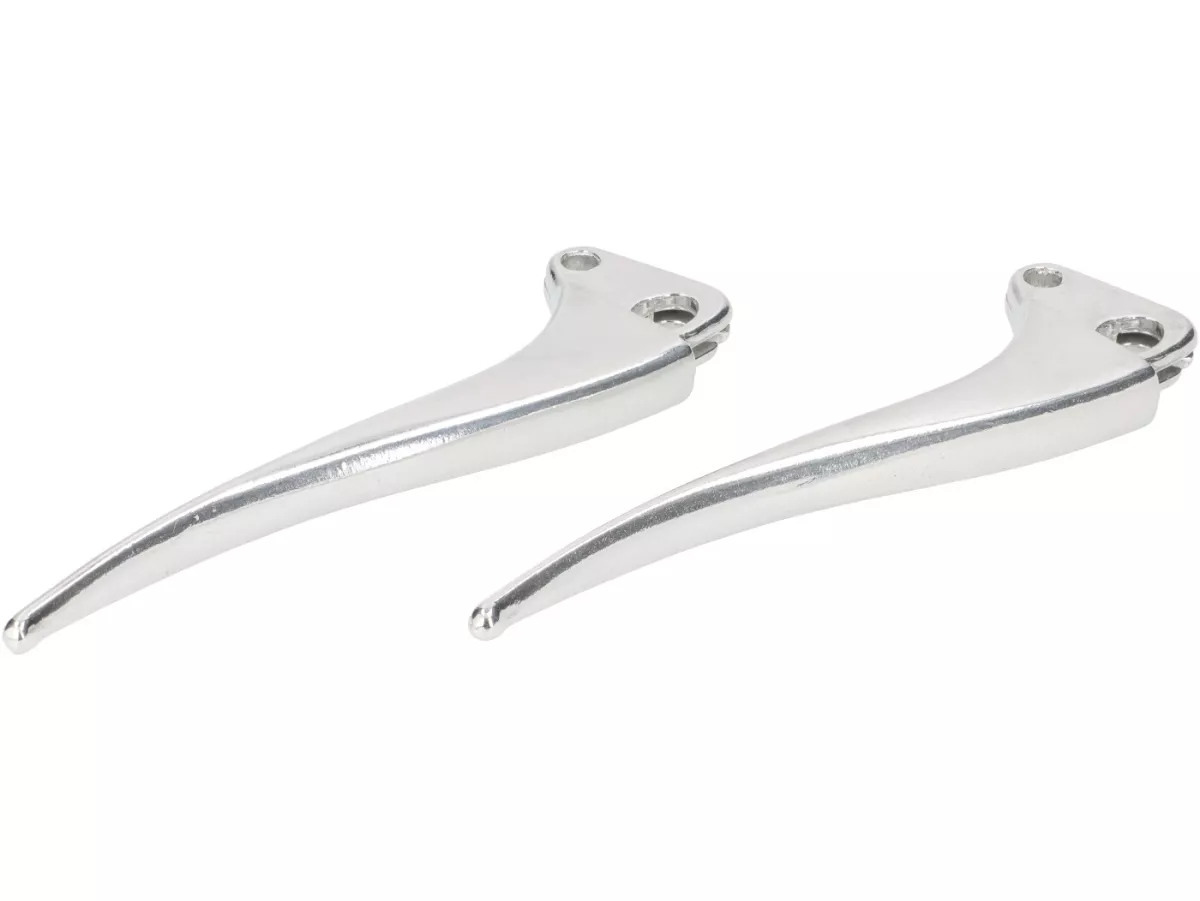 Brake and clutch lever set -OEM QUALITY, without ball end- Largeframe 1957-1968, Smallframe 1957-1968 - aluminium