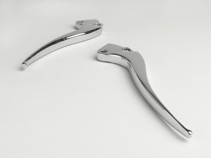 Brake and clutch lever set -OEM QUALITY, without ball end- VB, VS2T-VS5T, GS2-GS3 - chrome