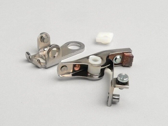 Contactos de encendido - CALIDAD OEM, largos sin perno guía - Vespa GS150 / GS3 VS1T a VS5T, GS160 (VSB1T), SS180 (VSC1T), Rally180 (VSD1T), PV125 (VMA2T, -78883), 50 Sprinter (V5SS2T - 1974), SS50 (V5SS1T), SS90 (V9SS1T)