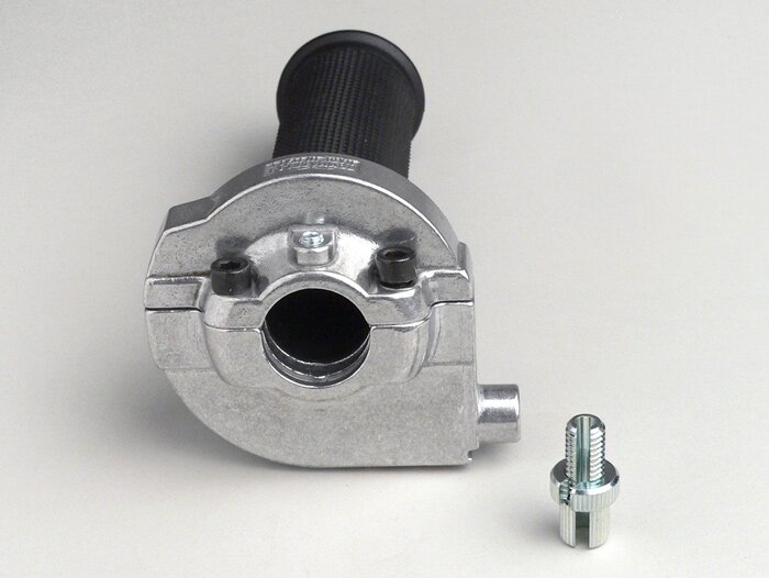Quick action throttle grip -TOMASELLI Ø=22mm vertical- Alloy