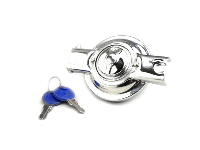 Tappo serbatoio bloccabile -VESPA- Vespa 1948-1984 - Telaio largo V1-V33, VM, VN, VL, VD, Telaio grande VNA, VNB, VNS, VBB, VBA, VGLA, GT/GTR/TS (VNL), Super (VNC,VBC), GL (VLA), GL ACMA (VGL), GS150 (VS1-5), Sprint (VLB), PX80 (V8X), PX125 (VNX), PX150 (
