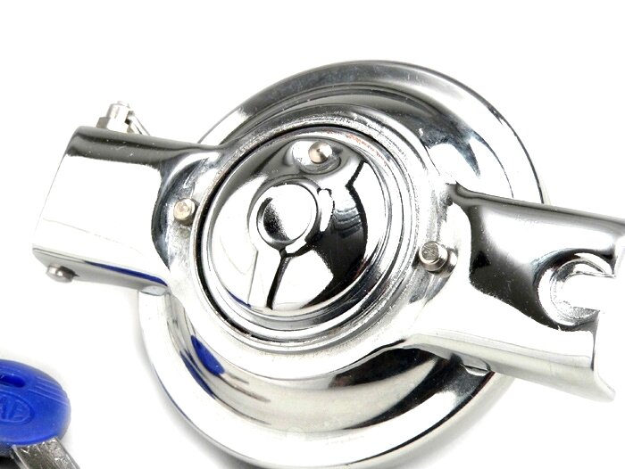 Tappo serbatoio bloccabile -VESPA- Vespa 1948-1984 - Telaio largo V1-V33, VM, VN, VL, VD, Telaio grande VNA, VNB, VNS, VBB, VBA, VGLA, GT/GTR/TS (VNL), Super (VNC,VBC), GL (VLA), GL ACMA (VGL), GS150 (VS1-5), Sprint (VLB), PX80 (V8X), PX125 (VNX), PX150 (