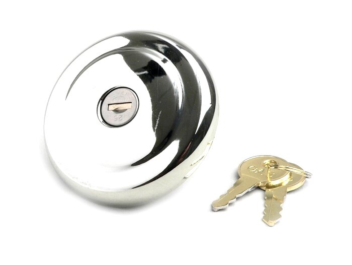 Fuel tank cap -BGM ORIGINAL- PX (since 1984), PK XL - stainless steel, lockable