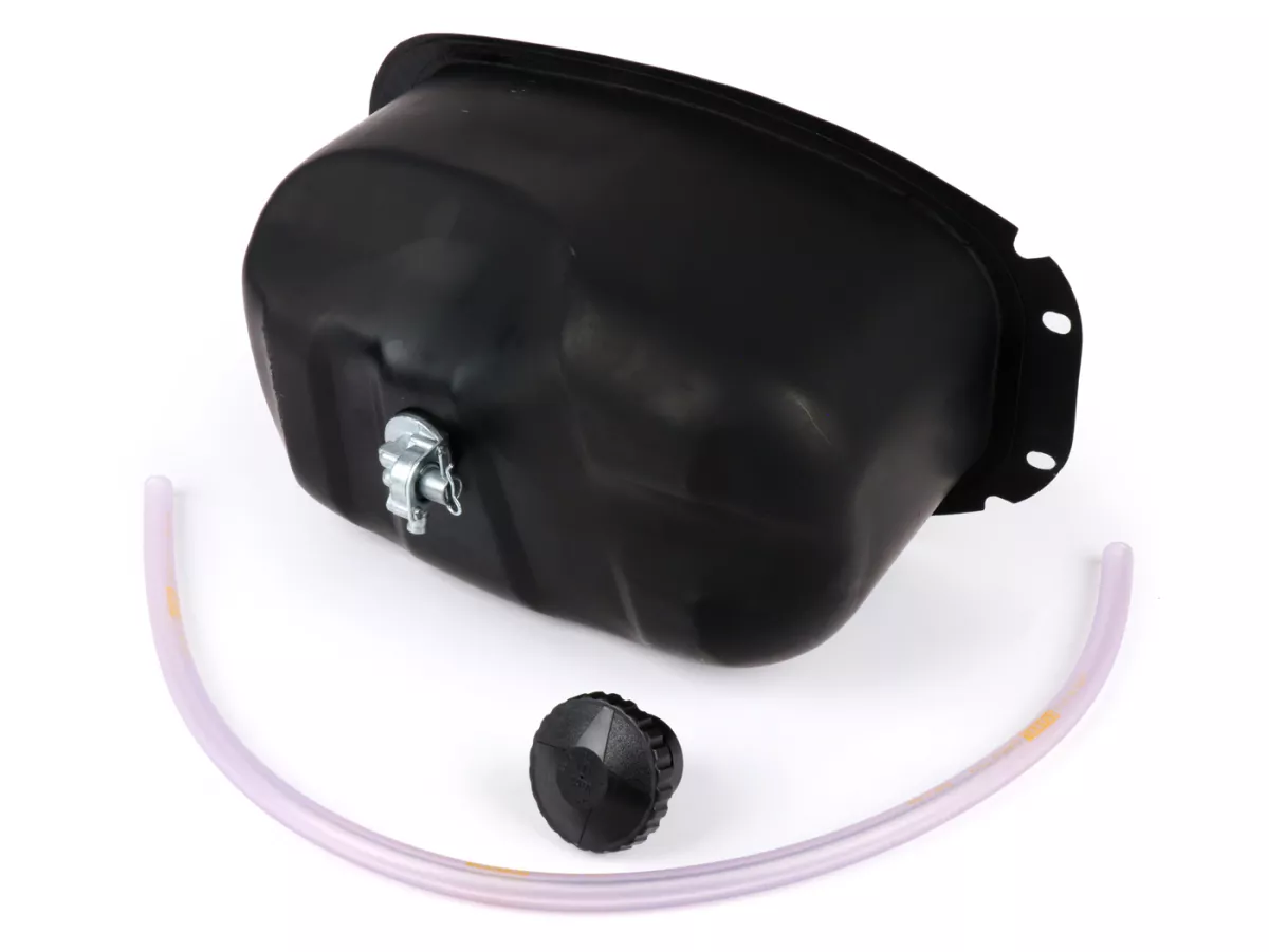 Fuel tank set incl. filler cap, fuel tap and hose -LML- Vespa PX (-1984), VNA, VNB, VBA, VBB, GL150 (VLA1T), Super, Sprint150 (VLB1T), GT125 (VNL2T), GTR125 (VNL2T), TS125 (VNL3T)