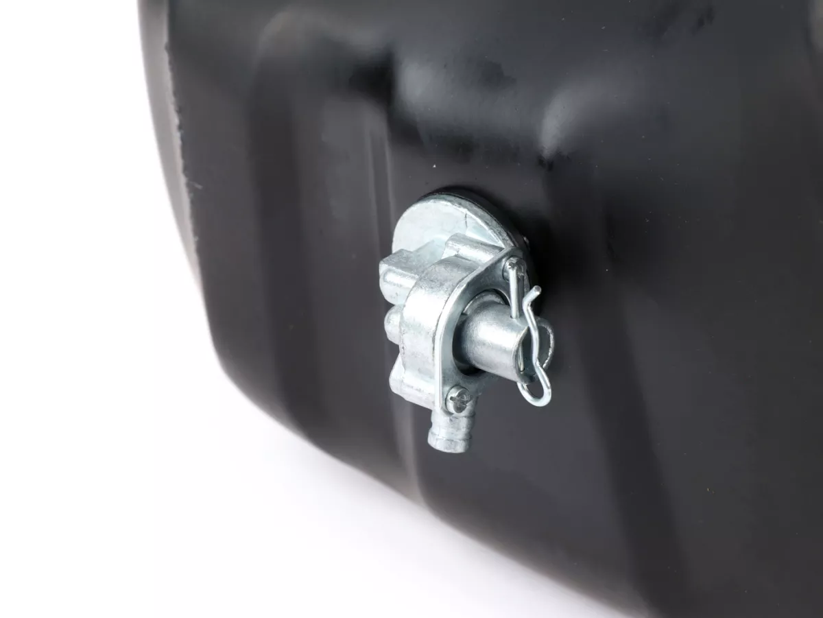 Fuel tank set incl. filler cap, fuel tap and hose -LML- Vespa PX (-1984), VNA, VNB, VBA, VBB, GL150 (VLA1T), Super, Sprint150 (VLB1T), GT125 (VNL2T), GTR125 (VNL2T), TS125 (VNL3T)