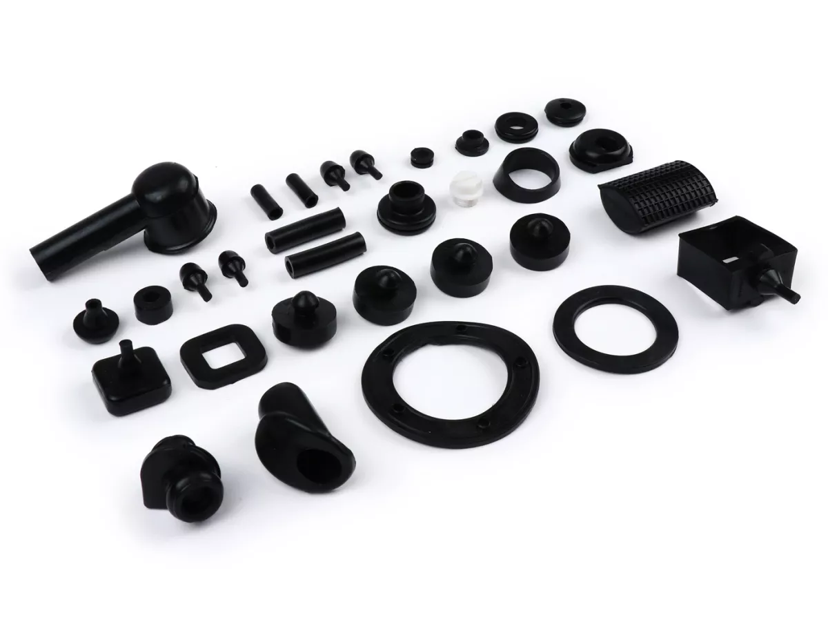 Rubber onderdelen set -OEM KWALITEIT- LML Star/Deluxe - XL - 31 stuks - ook geschikt voor Vespa PX Lusso (vanaf 1984)