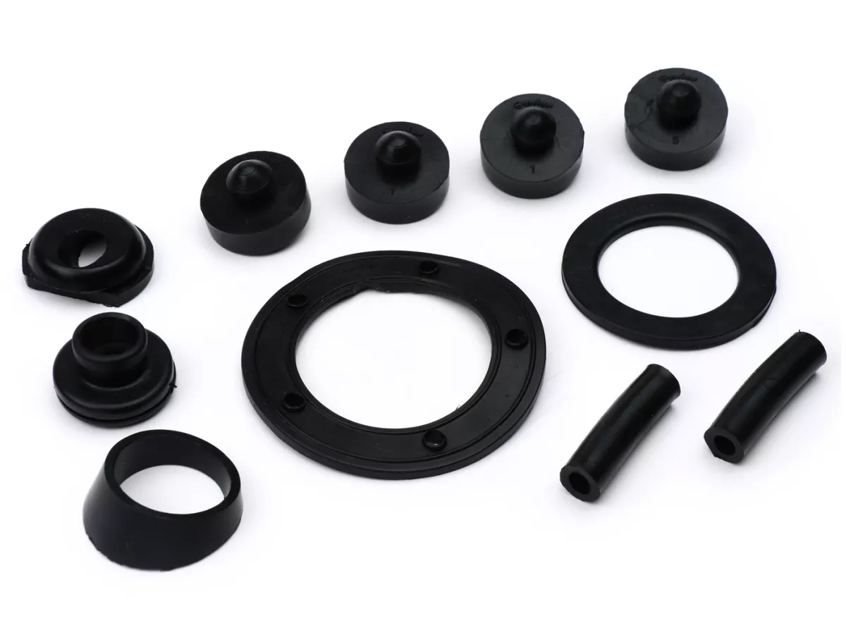 Rubber onderdelen set -OEM KWALITEIT- LML Star/Deluxe - XL - 31 stuks - ook geschikt voor Vespa PX Lusso (vanaf 1984)