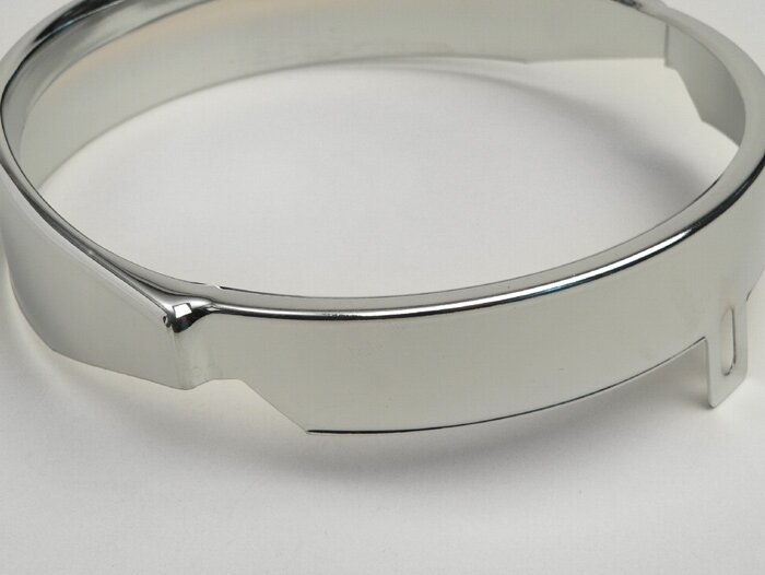 Anello di rifinitura del faro -QUALITÀ OEM, Ø=135mm- Vespa PK XL -Cromo