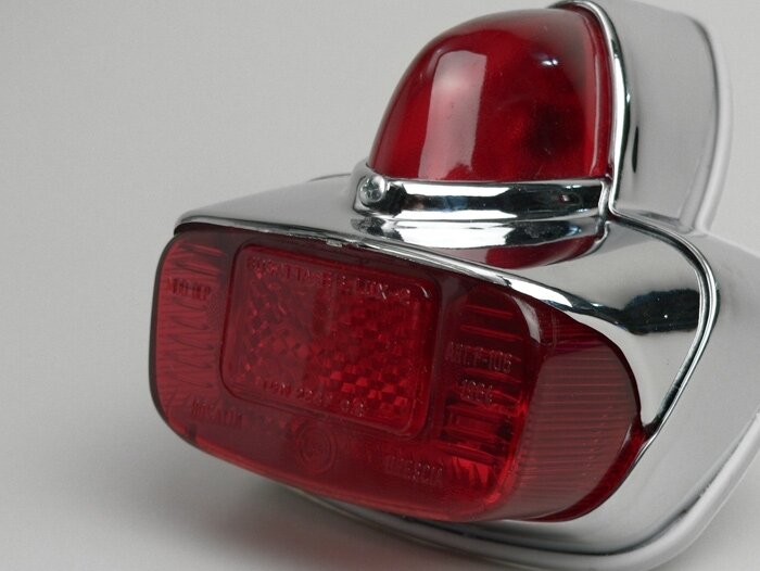 Taillight -BOSATTA Vespa GS - plastic - Chrome