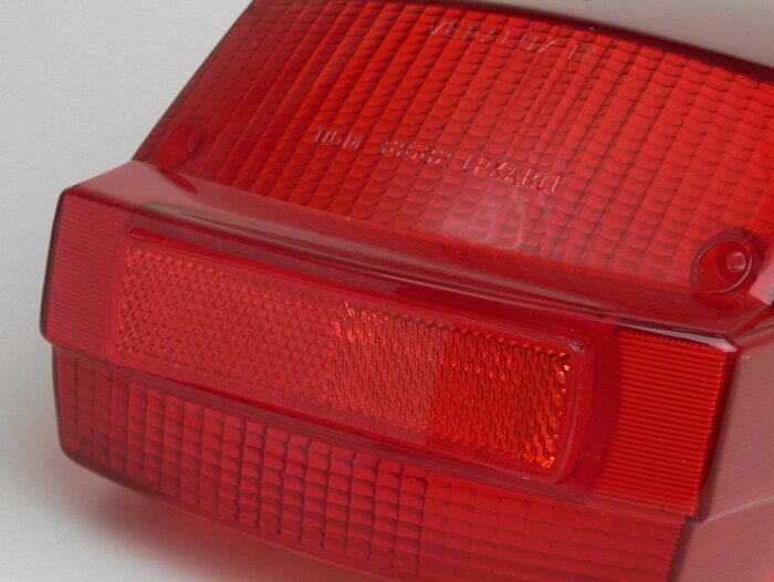 Cristal piloto trasero -PIAGGIO- Vespa PX antigua (-1984) - Rojo