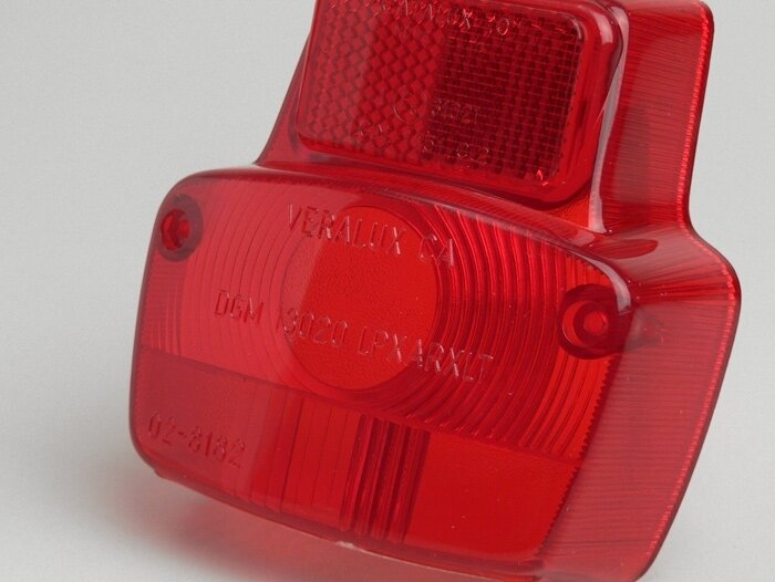 Vitre de feu arrière -BOSATTA- Vespa vintage small - rouge