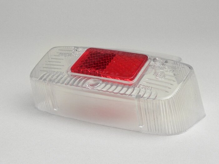 Taillight lens -BOSATTA- Vespa vintage large - Vespa 125 VNB (VNB6T), GL (VLA1T), Sprint (VLB1T till no. 025478), SS180 (VSC1T till no. 0018000) - white