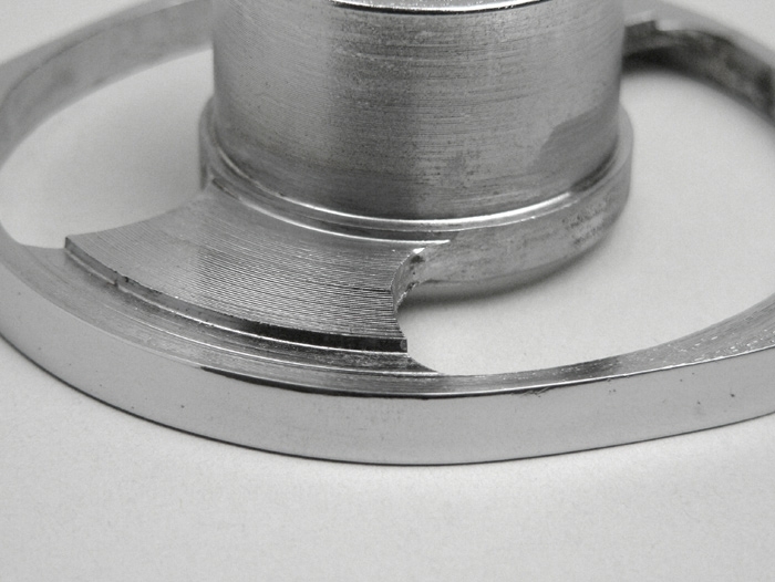 Chroom ring stuur/beenschild -LAMBRETTA- LI (serie 3), LIS, TV (serie 3) - Chroom