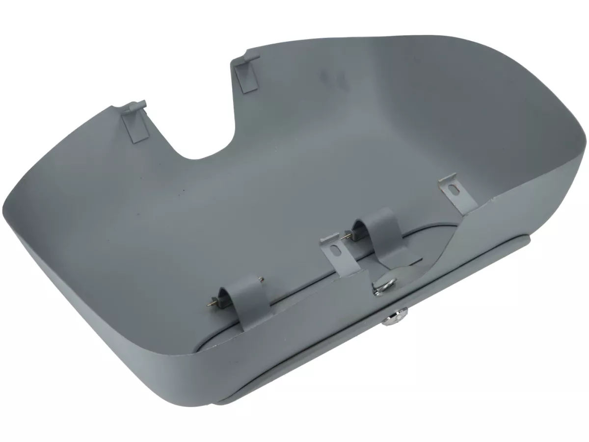 Glove box -OEM QUALITY, metal primed- Vespa GS160 2° (VSB1T, 30201-55506, round lock type) - also suitable for VSB1T, 55507- (square lock type)