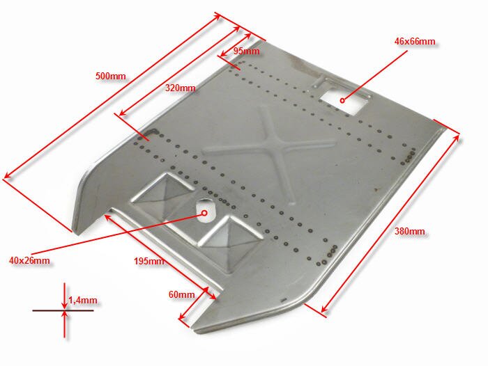 Reparación del panel del suelo -VESPA- SS50, SS90