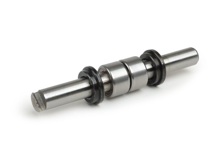 Fork link axle -IMPORT- Vespa Rally180 (VSD1T), Rally200 (VSE1T), Sprint150 (VLB1T), TS125 (VNL3T), GTR125 (VNL2T), GT125 (VNL2T), Super, VNB5T (since no 026921) till VNB6T, VBB2T (since No 212456), GL150 (VLA1T) (since No 067470)