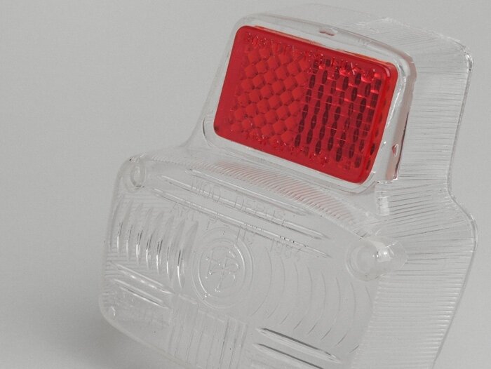 Kaca lampu belakang -BOSATTA- Vespa Antik kecil - Putih