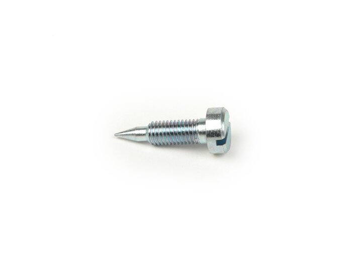 Vite di regolazione miscela -DELLORTO- SI20-24mm - filettatura M5 x 0,75mm - punta spessa (Ø=1,5mm) - tipo Vespa PX con vite ad intaglio