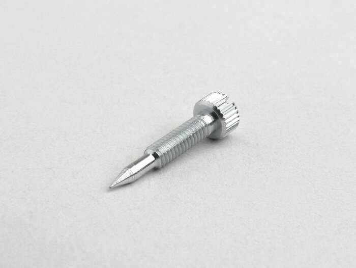 Fuel/air mixture screw -DELLORTO- SHB, SHBC - thread M4 x 0.75mm, l=27mm, thick tip
