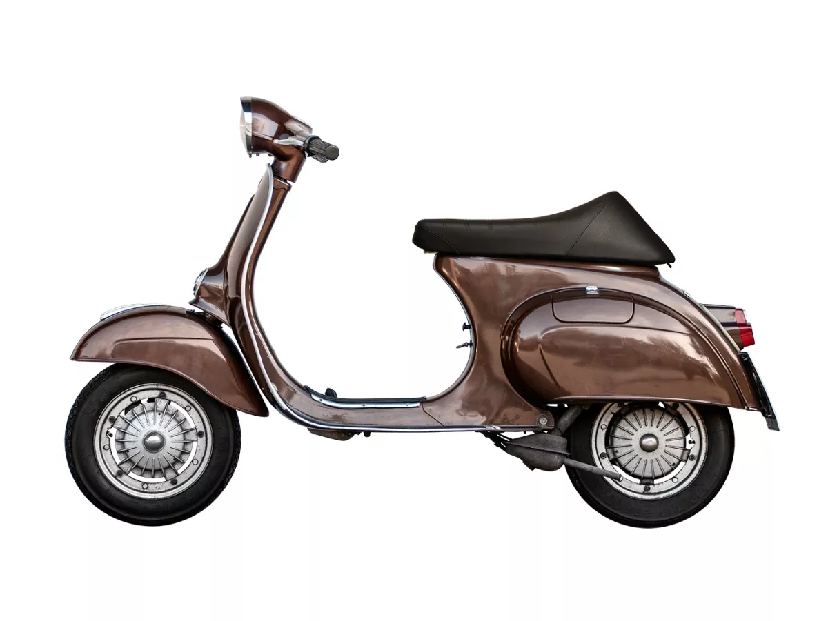 Sittbänk -NISA Corsa- Vespa V50, PV125, ET3 - Svart