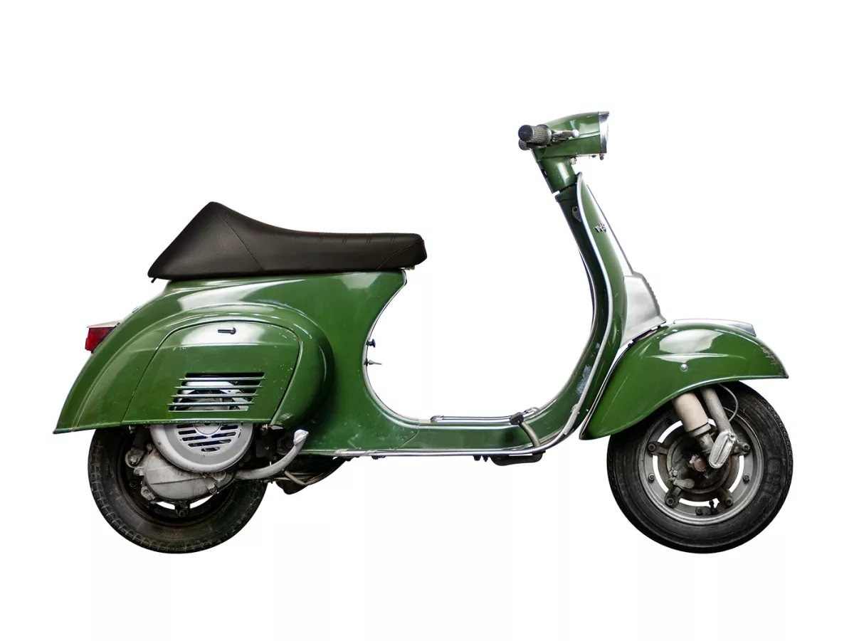 Sittbänk -NISA Corsa- Vespa V50, PV125, ET3 - Svart
