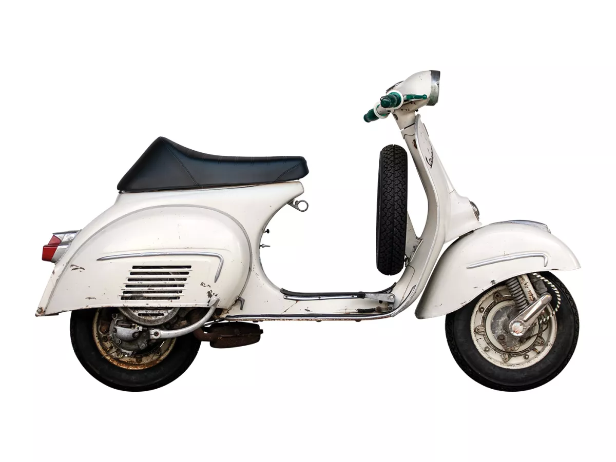 Panchetta -NISA Corsa- Vespa PX - adatta anche per Vespa Sprint, GT, GTR, Super, TS, GL, VNA, VBA, VNB, VBB, T4 - senza serratura