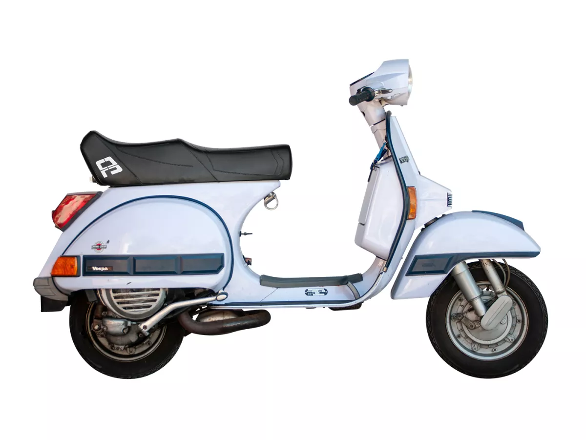 Sedile a gradini -F3 (Yankee Replica)- Vespa PX - Nero