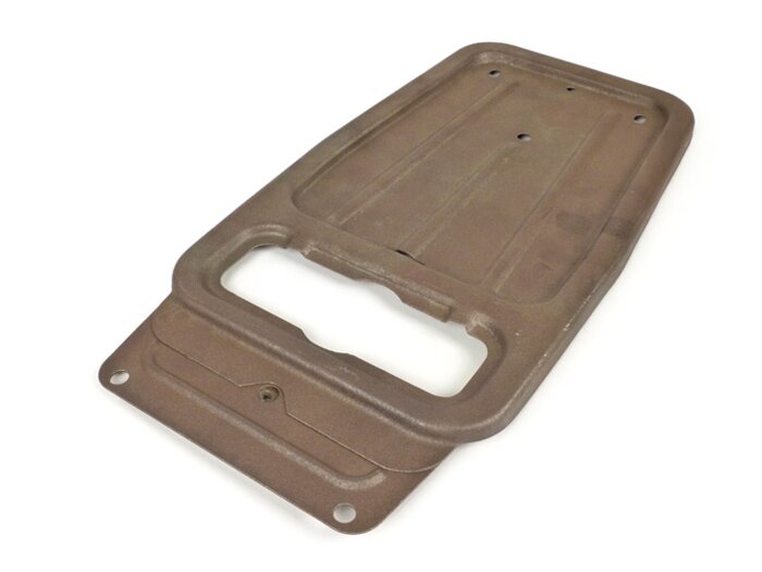 Luggage rack plate -OEM QUALITY- Vespa V50, V90, PV125, ET3 - closed, unpainted