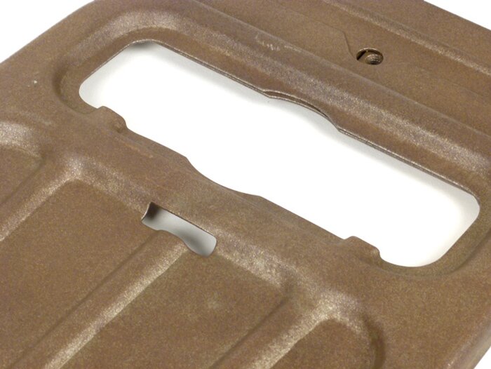 Luggage rack plate -OEM QUALITY- Vespa V50, V90, PV125, ET3 - closed, unpainted