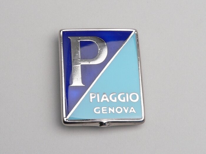Cascade belettering -OEM KWALITEIT- Vespa Piaggio Genova rechthoek - Vespa 125 (bouwjaar 1946-1954)
