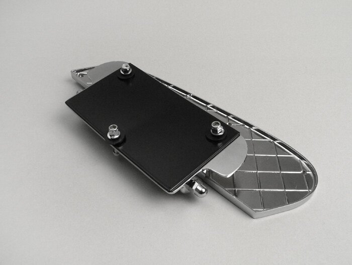 Voetplaat voor zijklep -FA ITALIA- zijzitje - Vespa Smallframe, Largeframe, Wideframe - blauw