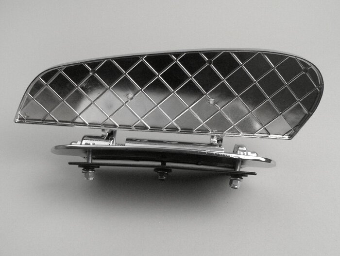 Voetplaat voor zijklep -FA ITALIA- zijzitje - Vespa Smallframe, Largeframe, Wideframe - blauw