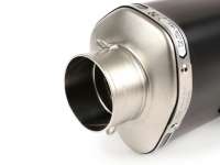 Pot d’échappement -AKRAPOVIC slip on inox Black Edition 2020- Vespa GTS125 (2009-2016), GTS250 (2005-2013), GTS300 (2008-) - GTS125 (ZAPM455), GTS/GTV 250 (ZAPM451), GTS/GTV 300 (ZAPM454), GTS 300 HPE (ZAPMA3600), GTS 300 Supertech (ZAPMA3600), GTS300 HPE