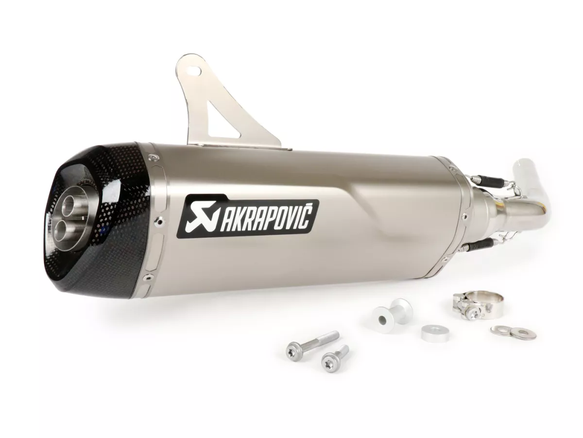 Pot d’échappement -AKRAPOVIC slip on inox 2020- Vespa GTS125 (2009-2016), GTS250 (2005-2013), GTS300 (2008-) - GTS125 (ZAPM455), GTS/GTV 250 (ZAPM451), GTS/GTV 300 (ZAPM454), GTS 300 HPE (ZAPMA3600), GTS 300 Supertech (ZAPMA3600), GTS300 HPE Touring (ZAPM