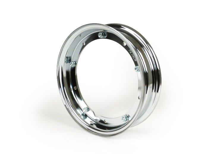 Wiel -FA ITALIA 2,25-10 inch staal - Vespa GS160 / GS4 (VSB1T), SS180 (VSC1T) - Chroom