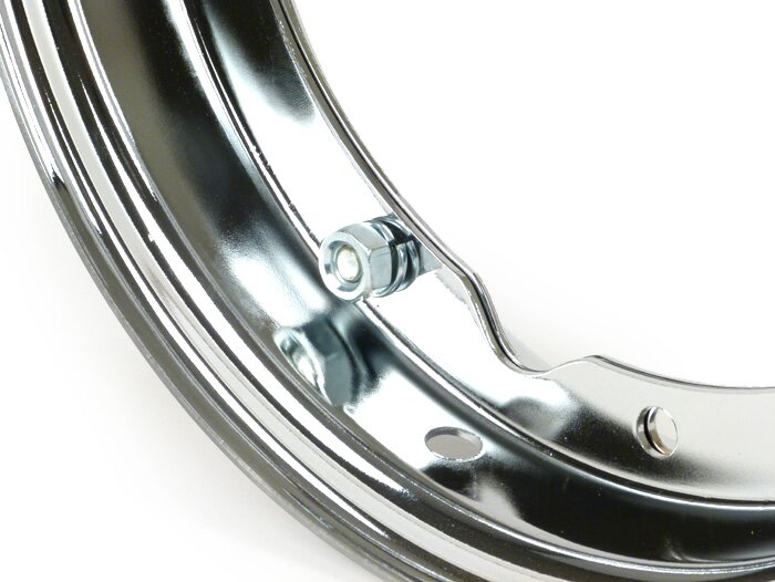Wiel -FA ITALIA 2,25-10 inch staal - Vespa GS160 / GS4 (VSB1T), SS180 (VSC1T) - Chroom