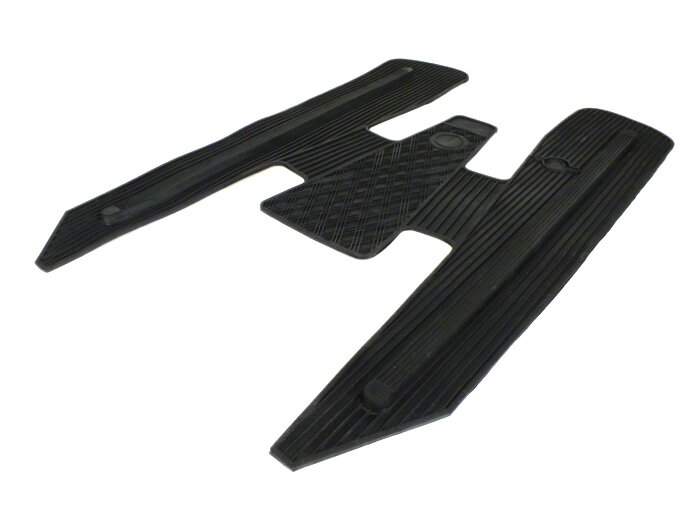 Tapis de plancher -NISA sans baguettes de plancher au centre- Vespa V50, PV125, ET3 - noir