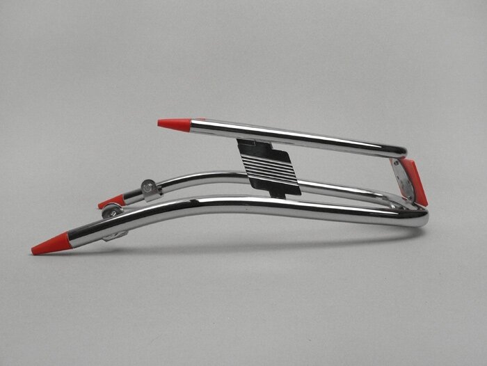 Crash bar garde boue -AMS CUPPINI- Vespa V50, PV125, ET3 - chromé / rouge