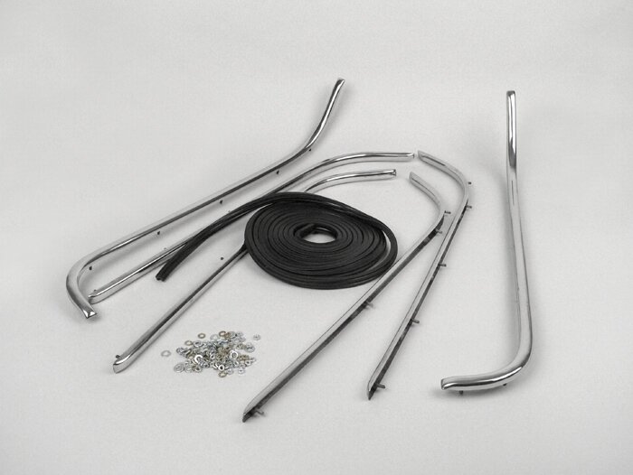 Set di strisce per battistrada -SPAQ- Vespa PX, PX Lusso - acciaio inox