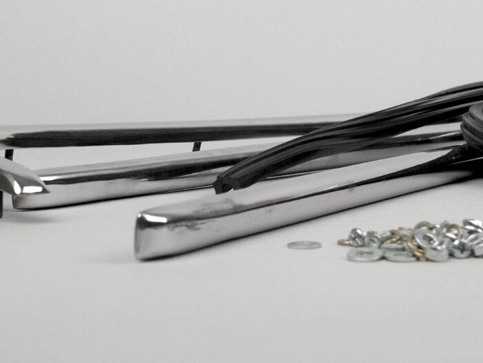 Set di strisce per battistrada -SPAQ- Vespa PX, PX Lusso - acciaio inox