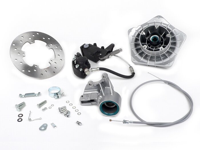 Schijfremset -GRIMECA Classic NT Ø=20mm- Vespa PX (vanaf 1982), T5 125cc, PK XL - semi-hydraulisch - Zilver