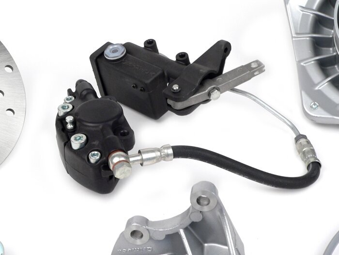 Schijfremset -GRIMECA Classic NT Ø=20mm- Vespa PX (vanaf 1982), T5 125cc, PK XL - semi-hydraulisch - Zilver
