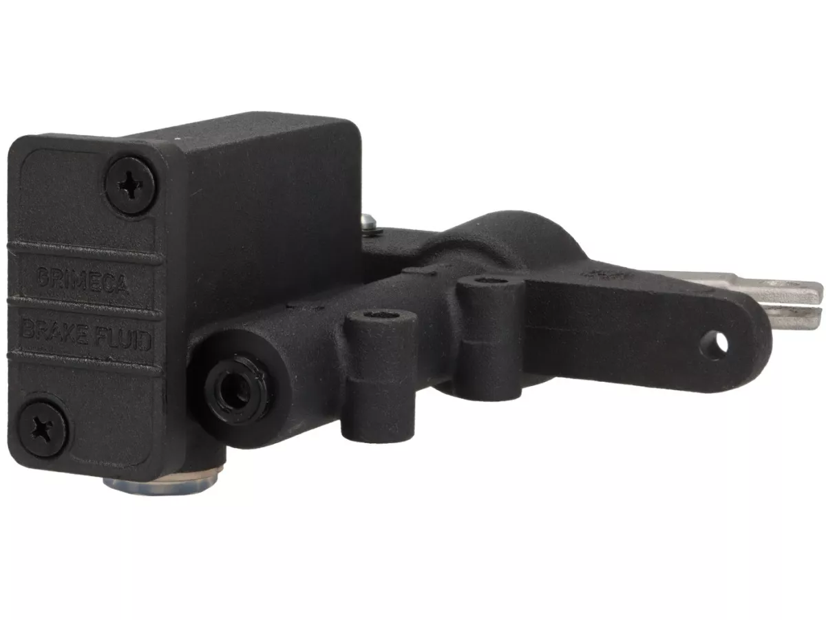 Kit de conversión bomba de freno semihidráulica -GRIMECA- Vespa PK, PX, T5 125cc, Cosa - incl. cilindro maestro de freno Ø13mm, cable de freno, latiguillo de freno Spiegler Modular - Plata
