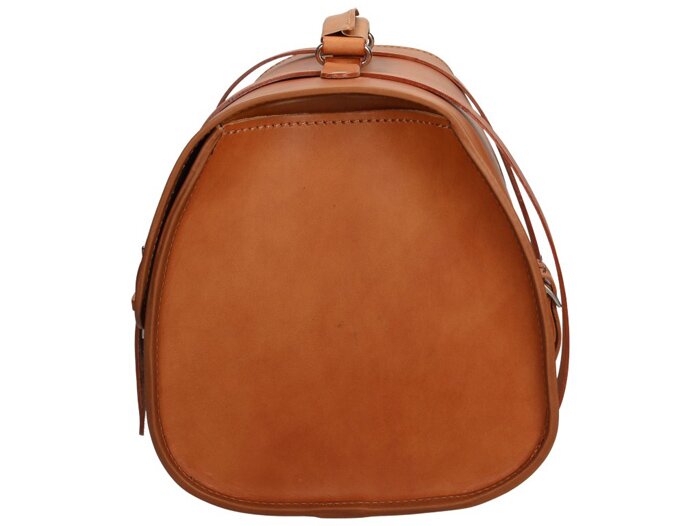 Leather top bag -PIAGGIO- brown - Vespa Primavera 50 (ZAPC53100, ZAPC53200), Vespa Primavera 125 (ZAPM81100), Vespa Primavera 150 (ZAPM81200), Vespa Sprint 50 (ZAPC53101, ZAPC53201), Vespa Sprint 125 (RP8M82111, ZAPM81300, ZAPM81301)