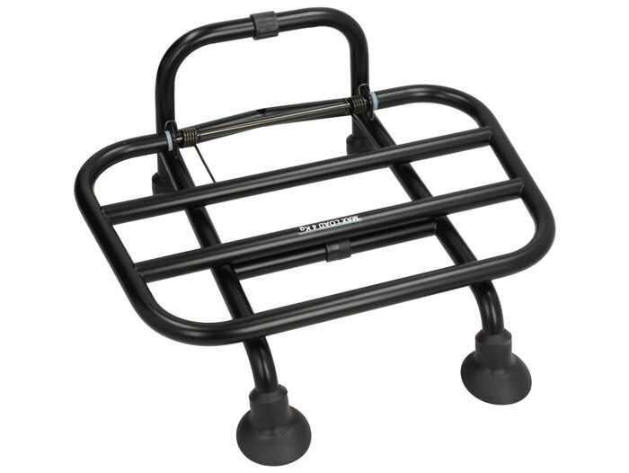 Rak bagasi depan lipat -PIAGGIO- Vespa Primavera 50 (ZAPC53100, ZAPC53200), Vespa Primavera 125 (ZAPM81100), Vespa Primavera 150 (ZAPM81200), Vespa Sprint 50 (ZAPC53101, ZAPC53201), Vespa Sprint 125 (RP8M82111, ZAPM81300, ZAPM81301) - hitam pekat