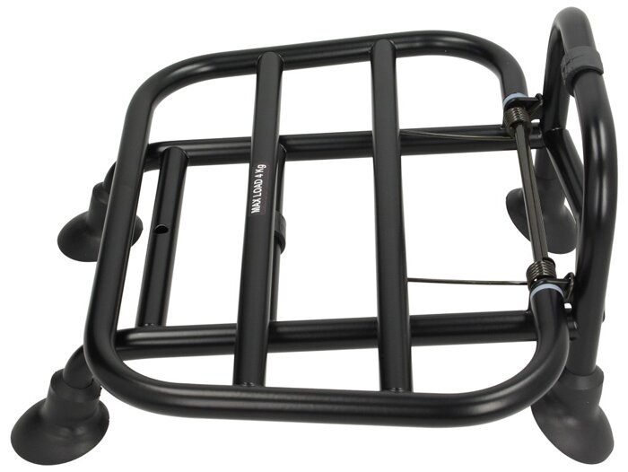 Rak bagasi depan lipat -PIAGGIO- Vespa Primavera 50 (ZAPC53100, ZAPC53200), Vespa Primavera 125 (ZAPM81100), Vespa Primavera 150 (ZAPM81200), Vespa Sprint 50 (ZAPC53101, ZAPC53201), Vespa Sprint 125 (RP8M82111, ZAPM81300, ZAPM81301) - hitam pekat