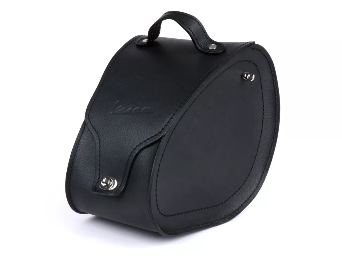 Tunnel bag -PIAGGIO, leather- Vespa GTS/Super - black