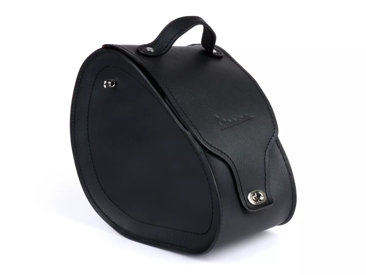 Tunnel bag -PIAGGIO, leather- Vespa GTS/Super - black