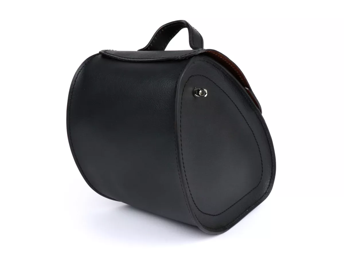 Tunnel bag -PIAGGIO, leather- Vespa GTS/Super - black