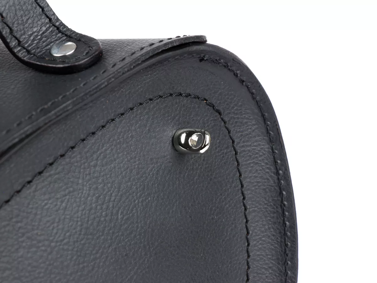 Tunnel bag -PIAGGIO, leather- Vespa GTS/Super - black